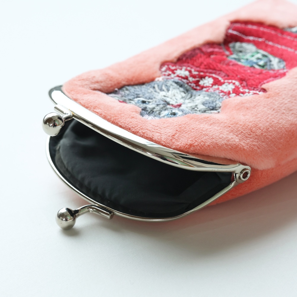 Nathalie Lete Long Purse Lucky cat BK | 8000000works | エイト